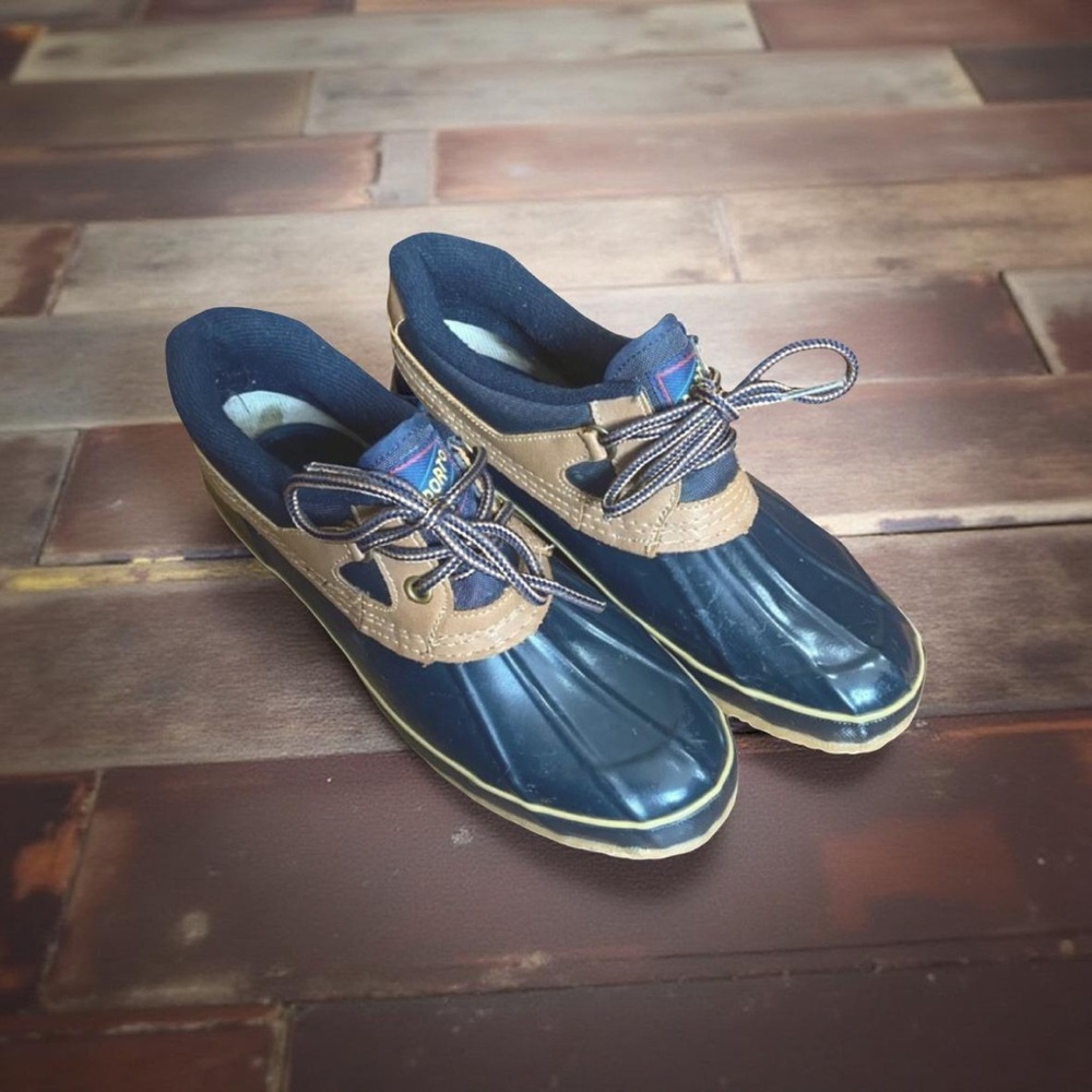 Sporto Ducks Thermolite Blue Tan Rain Shoes